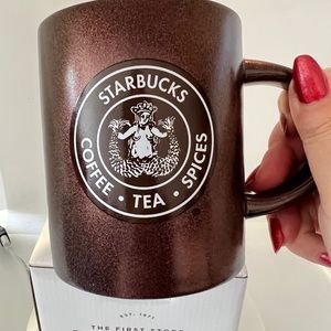 *Rare* ☕️Starbucks First Store Pike Place Original Logo Coffee Mug 12oz